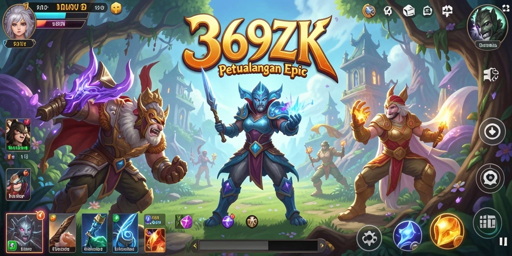 Screenshot menampilkan aksi seru dalam permainan RPG 369ZK.