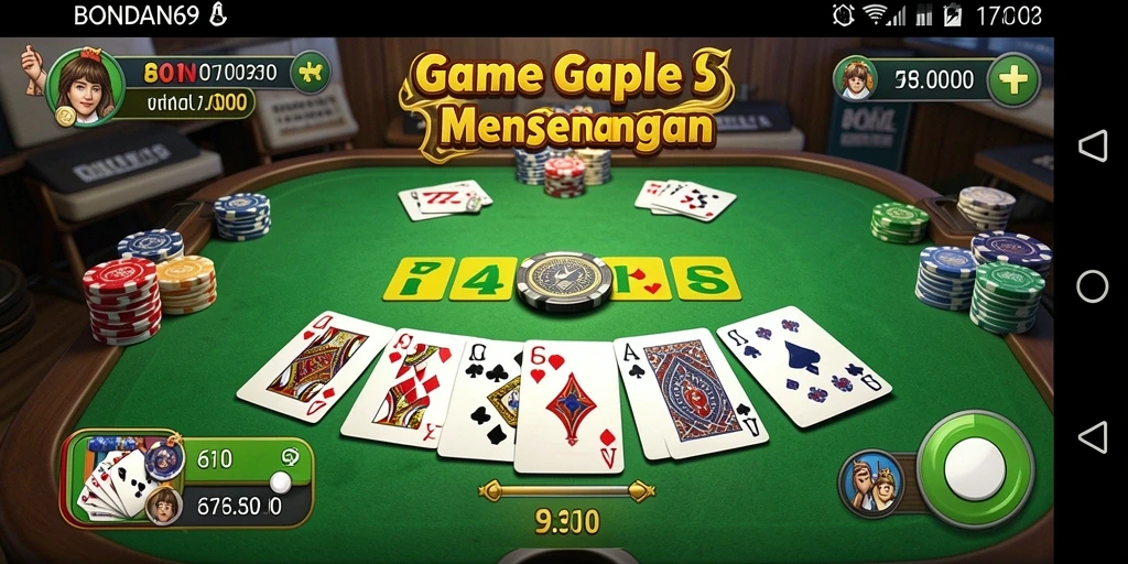 Screenshot BONDAN69 menampilkan gameplay Gaple yang seru dan interaktif.