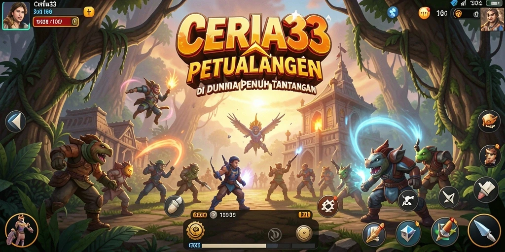 Tampilan gameplay CERIA33 menampilkan aksi petualangan yang mendebarkan.