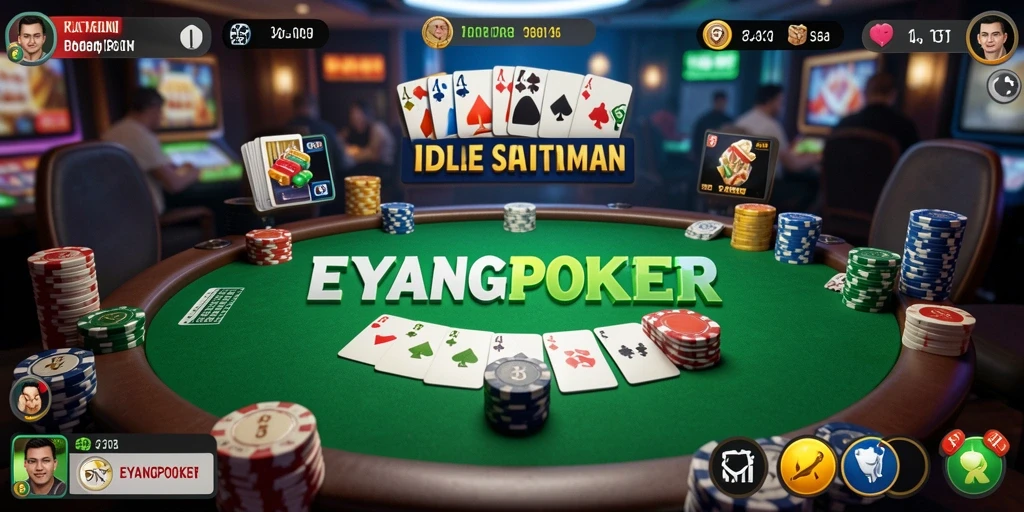 Tampilan gameplay EYANGPOKER yang menarik dan interaktif.