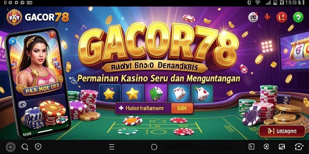 Tangkapan layar GACOR78 menampilkan aksi seru permainan Kasino.