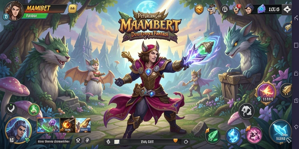 Tampilan menarik dari gameplay MAMIBET yang penuh warna.