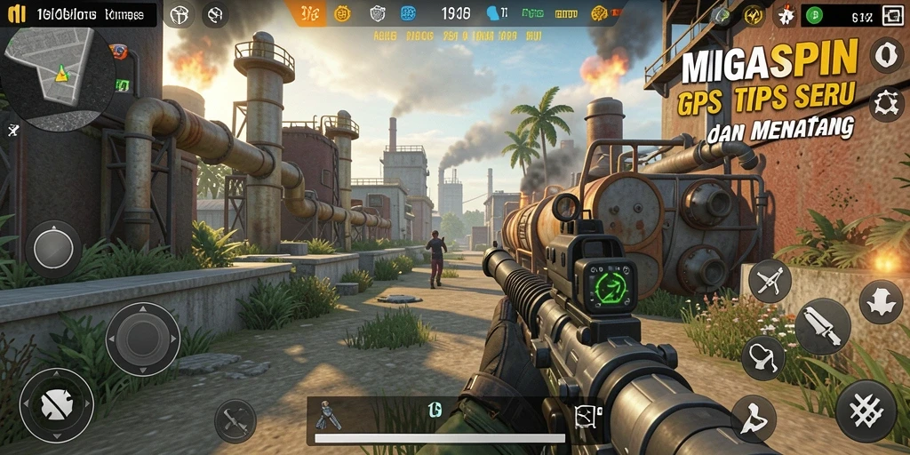 Tampilan gameplay MIGASPIN yang seru dan menantang.