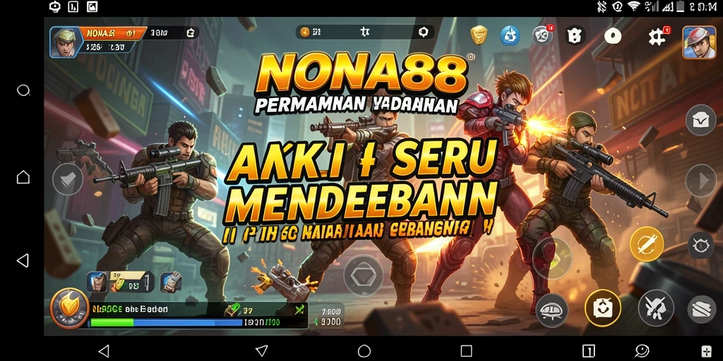 Screenshot NONA88 menampilkan aksi mendebarkan dalam pertempuran yang intens.