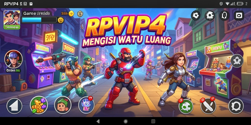 Tampilan gameplay RPVIP4 yang penuh warna dan seru.