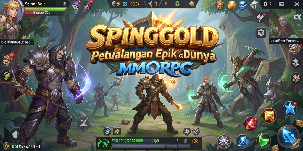 Gameplay SPINGOLD yang menarik dengan pertarungan epik.