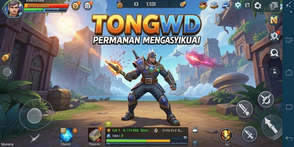Screenshot gameplay menampilkan pertempuran strategis yang mendebarkan.