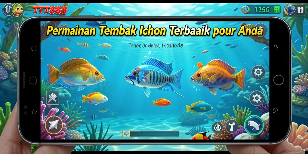 Screenshot menunjukkan gameplay seru Tembak Ikan di TTT888.