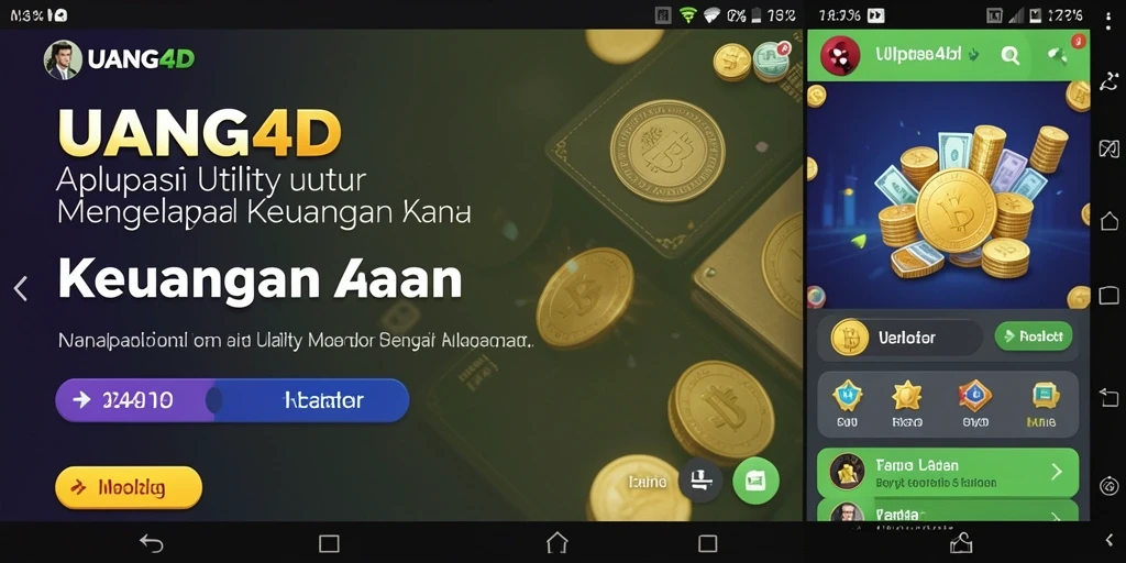 Tampilan antarmuka UANG4D yang sederhana dan mudah digunakan.