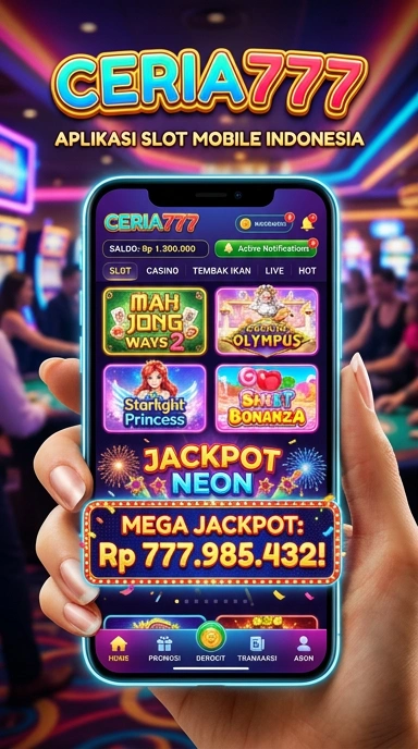 Tampilan utama aplikasi ceria777 yang ramah pengguna.